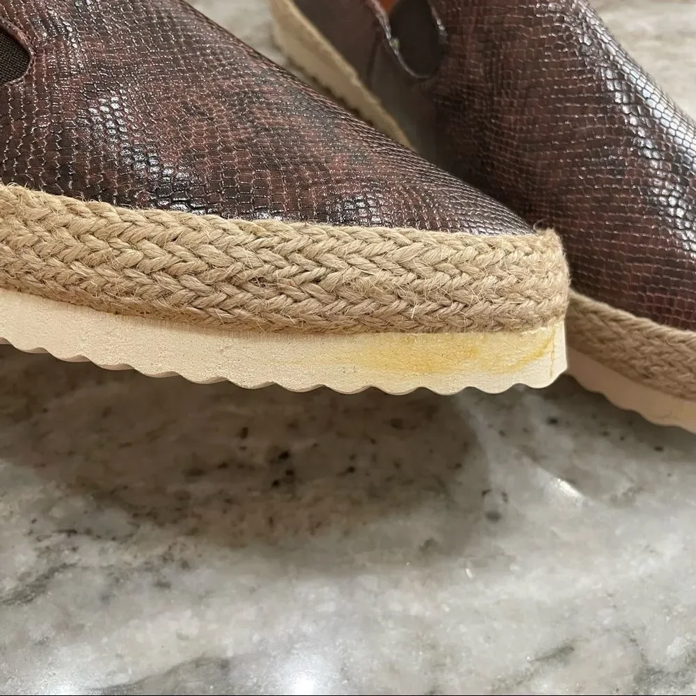 NWT Electric Karma Lola Chocolate Espadrilles Size 8